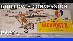 With the exception of the rotary engine object, the entirety of the airplane was created in planemaker, so it should have a minimal impact on frame rate. Guillow S Nieuport 11 Radio Control Conversion Part 1 Youtube