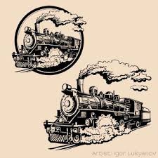 Vintage Train Drawing Train Drawing Train Tattoo Drawings