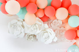 Diy balloon garland with flowers. How To Make A Balloon Garland Maison De Pax