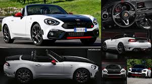 Final assembly of the car takes place in the officine abarth in turin, italy, where the model specific parts are installed on the japanese built roadster. Fiat 124 Spider Abarth 2017 Pictures Information Specs
