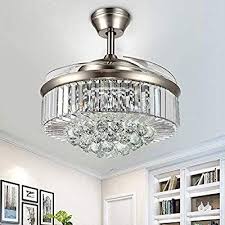 All three options will also allow you to automate when the. Orillon Modern Crystal Chandelier Ceiling Fan Light With 4 Retractable Blades And Remote For Indoo Ceiling Fan Chandelier Chandelier Fan Ceiling Fan With Light