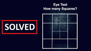 Well, sort of, you can look at each atom piece and count how many squares that is the upper right hand corner of. Eye Test How Many Squares Answer Solved Youtube