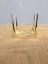 Set Of 4 5 Wings Polished Brass Table Legs Etsy In 2021 Brass Table Legs Brass Sofas Table Legs