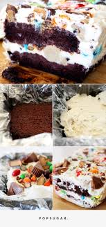 I got this recipe from pioneer woman's cookbook, but added in a few things. The Pioneer Woman Layers All Your Favorite Things Into 1 Ice Cream Cake Ice Cream Cake Recipe Homemade Ice Cream Cake Homemade Ice Cream