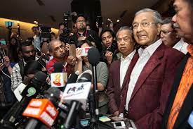 Wait for a press statement (on. Tun M Claims Pakatan Has Won But Says Election Results Deliberately Held Up The Edge Markets