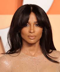 Ciara Long Hairstyle With Flicked Out Bangs