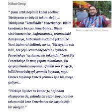 10 20 30 40 50 100. Bigfenerbahce On Twitter Trabzonspor Lu Olan Nihat Genc In Fenerbahce Hakkindaki Sozleri