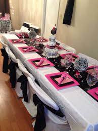 Girl Baby Shower Idea Minnie Mouse Theme With Zebra Print Black And White Decor Disney Baby Shower Baby Girl Shower Themes Baby Shower Planning