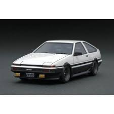 イグニッションモデル 1 43 トヨタ スプリンタートレノ 3ドア gt apex ae86 ホワイト ブラック 生産予定数 240pcs ハチロク ig0484 ハチロク トレノ スプリンタートレノ