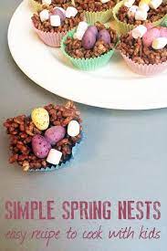 Spring Chocolate Nest To Cook With Kids Recipe Baking With Toddlers Baking Recipes For Kids Kids Cooking Recipes