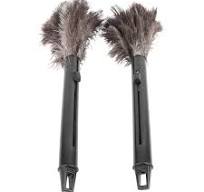 Tissting 2 Plumeros Retráctiles de Plumas de Avestruz de 41 cm, Cepillo  para Polvo de Polvo Retráctil para Limpiar Ventilador de Techo, Techo Alto,  ...