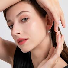 14K Gold 2.00 Carat Dangling Solitaire Drop Earrings Leverback