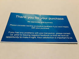 How to make business thank you cards. Ebay Thank You For Your Business Cards 1 000 Cards Ebay