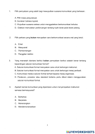 Core Ability Soalan Penilaian Tahap 3 Modul 01 Worksheet