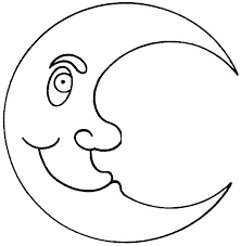 Când soarele străluceşte, luna atunci odihneşte. Planse De Colorat Luna De Colorat P03 Desene De Colorat Luna De Colorat P03