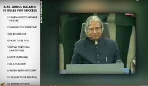 A P J Abdul Kalam S Top 10 Rules For Success Thoughts Quotes Success Inspire Others