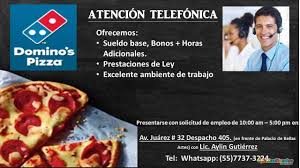 Ejecutivos Telefonicos Medio Tiempo Dominos Pizza Iclasificados Com Mx Dominos Pizza Pizza Solicitud De Empleo