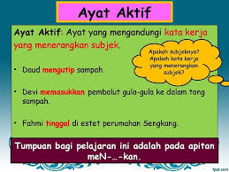 Para pelajar menghias dewan dengan itu dengan cantik. yang manakah betul jika ayat di atas ditukarkan kepada ayat pasif. Ayat Aktif Dan Ayat Pasif Mindappz E Tuition Combo Facebook