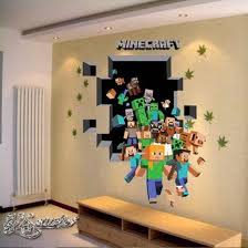 3d minecraft game muursticker muurposter jongens slaapkamer minecraft slaapkamer jongens slaapkamers muurstickers