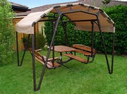 Sunset Swing 460 Picnic Table Swing Sale 2 695 00 Dining Room Chairs Modern Picnic Table Outdoor Glider