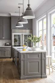 Cabinet ideas a light wood floor and white subway tile backsplash will help brighten the room while allowing gray cabinets to become the centerpiece of the design. 46 Classy White Kitchen Cabinets Design Ideas Kitchens Kitchendesign Kitchendesignideas Kitchen Cabinet Design Grey Kitchen Designs Grey Kitchen Cabinets