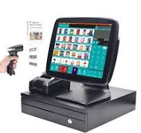 POS Cash Register 15'' Touch Screen Windows PC with 3 1/8'' Thermal Receipt  Printer for Retail Businesses