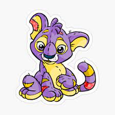 Plushie Kougra - Neopets Sticker for Sale by neostickers | Redbubble