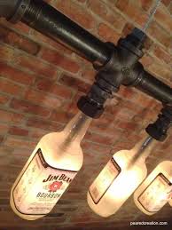 Industrial Look 26 Stylische Mobel Aus Rohrverbindern Flaschenlampe Diy Flasche Stylische Mobel