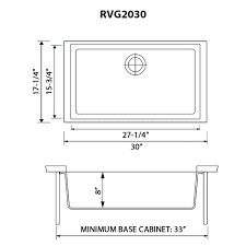 Learn about your home plumbing system. 30 X 17 Inch Granite Composite Undermount Single Bowl Kitchen Sink Silver Gray Ruvati Usa