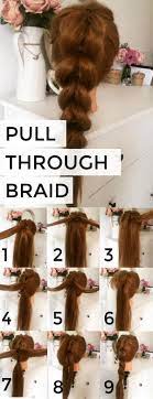 How To Pull Through Braid Full Step By Step Instructions Available On Cordina Co Uk Click To View Larger Pi Hair Styles Easy Hairstyles Pull Through Braid