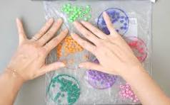 Color Sorting Sensory Bag to Train Toddlers' Motor Skills