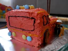 Ich backe meinen großen feldkuchen in zenkerform bei 180 grad warmer luft auf der untersten schiene. Tatutata Die Feuerwehr Ist Da Ein Feuerwehrauto Als Kuchen Time4chocolate