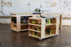 But the versatility doesn't stop here. Ultimate Roll Away Workbench With Miter Saw Stand Ana White