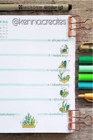 Perfect if you think you aren't that artistic or don't want to spend a lot of time you can see my bullet journal setup to see how i was able to create my weekly spreads and habit trackers on the dot grid paper notebook paper. 25 Best Cactus Succulent Themed Bullet Journal Ideas Crazy Laura