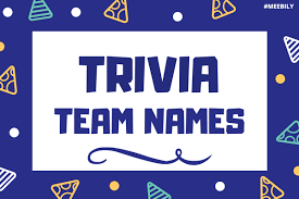 Oct 28, 2021 · clever trivia team names. 90 Fascinating Trivia Team Names Meebily