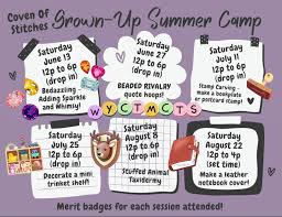 Coven of Stitches Grown-Up Summer Camp is back for 2026! Join ...