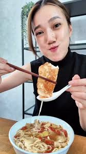 Taiwanese Sesame Oil Mee Sua with Fried Egg