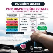 Hoy no circula contingencia estado de méxico. Por Disposicion Estatal Metepec Se Suma Al Programa Hoy No Circula Poder Edomex
