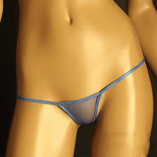 Skimpy open crotch green white pearls panties beading massage G-strings