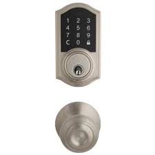The lock allows you to delete a single user code or all codes at once. Defiant Castle Satin Nickel Electronic Touchpad Single Cylinder Deadbolt With Hartford Knob Combo Pack 32bgx2c1neo The Home Depot