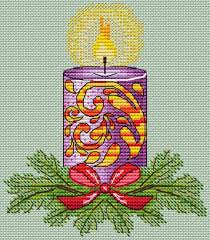 Christmas Candle Cross Stitch Pattern Pdf Christmas Ornaments Etsy In 2020 Xmas Cross Stitch Cross Stitch Patterns Christmas Plastic Canvas Patterns