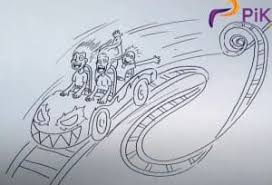 How to draw roller coasters. How To Draw A Roller Coaster Easy For Beginners