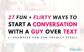 Approach him as a friend. 27 Ways To Start A Conversation With A Guy Over Text Examples 2021