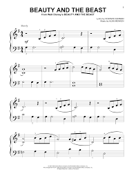 Beauty And The Beast Big Note Piano Print Sheet Music Now