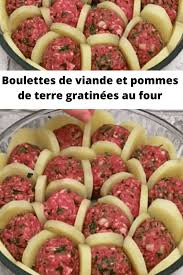 Boulettes De Viande Et Pommes De Terre Gratinees Au Four Mes Recettes Recettes De Cuisine Boulette De Viande Recette Avec Viande Hachee