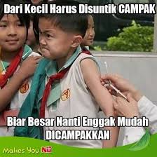 Masih Kecil Udah Disuntik Campak Biar Gedenya Nanti Ngak Gampang Dicampakkan I Don T Know What The Caption Says But The Video Humor Anak Lucu Semuanya Lucu
