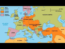 World War One In 2020 Allied Powers World War One Europe Map