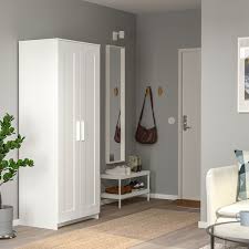 Mirrored wardrobes make rooms look more spacious too. Brimnes Wardrobe With 2 Doors White 30 3 4x74 3 4 Ikea