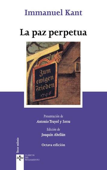 La paz perpetua - Tecnos Editorial