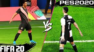 Fifa 20 Vs Pes 2020 Celebrations 4k 20 2020 Boots Celebration Celebrations Comparis Fifa 20 Fifa Pro Evolution Soccer